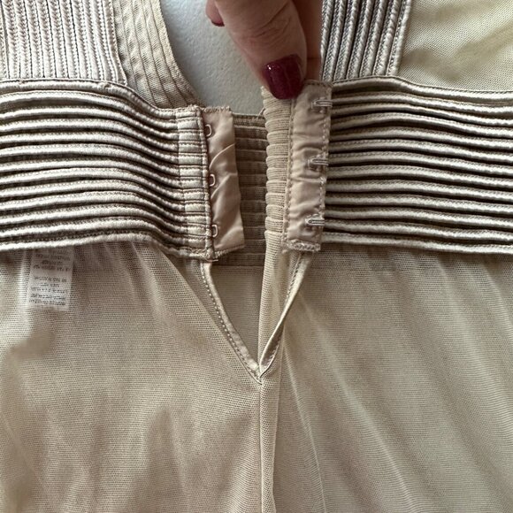 La Perla Silk Mesh Lingerie Slip Size S Sheer Beige Sexy Intimate Boudoir - Picture 7 of 9